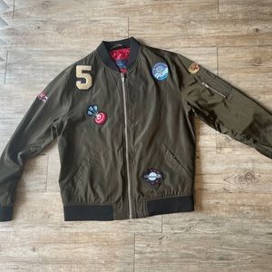 Dark green Basic Zara Man jacket 
Size: XXL